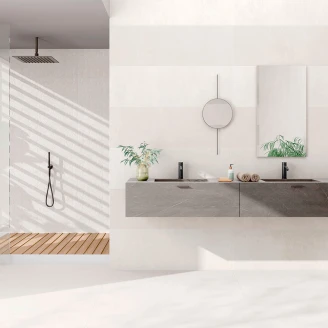 Vægflise <strong>Freestone</strong>  Lysegrå Mat-Relief 40x120 cm