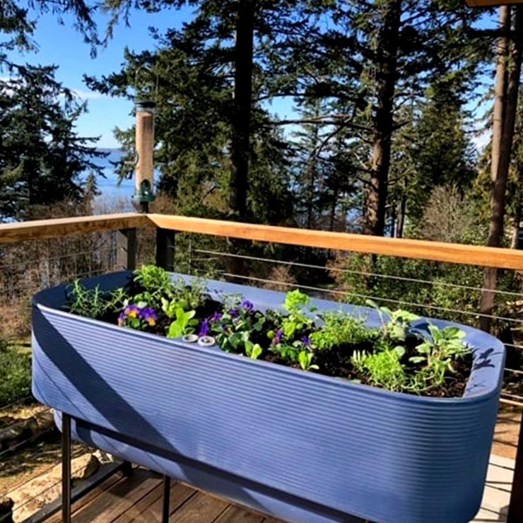 Selvvandende Krukke Renar Mørkeblå 46x91x91 cm