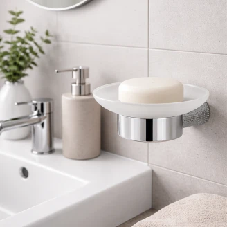 Sæbeskål <strong>Charon</strong>  Krom Blank