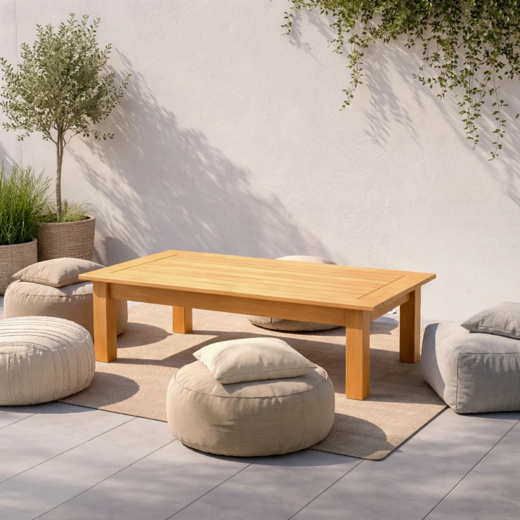 Udendørsbord Merrick Træ 110x70 cm