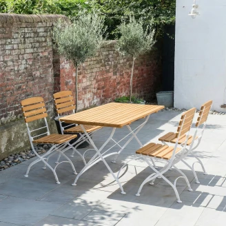 Udendørsstol <strong>Arvex</strong>  Træ, Hvid