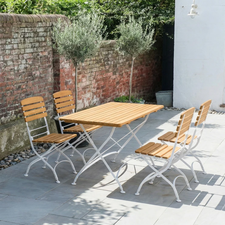 Udendørsstol Arvex Træ, Hvid