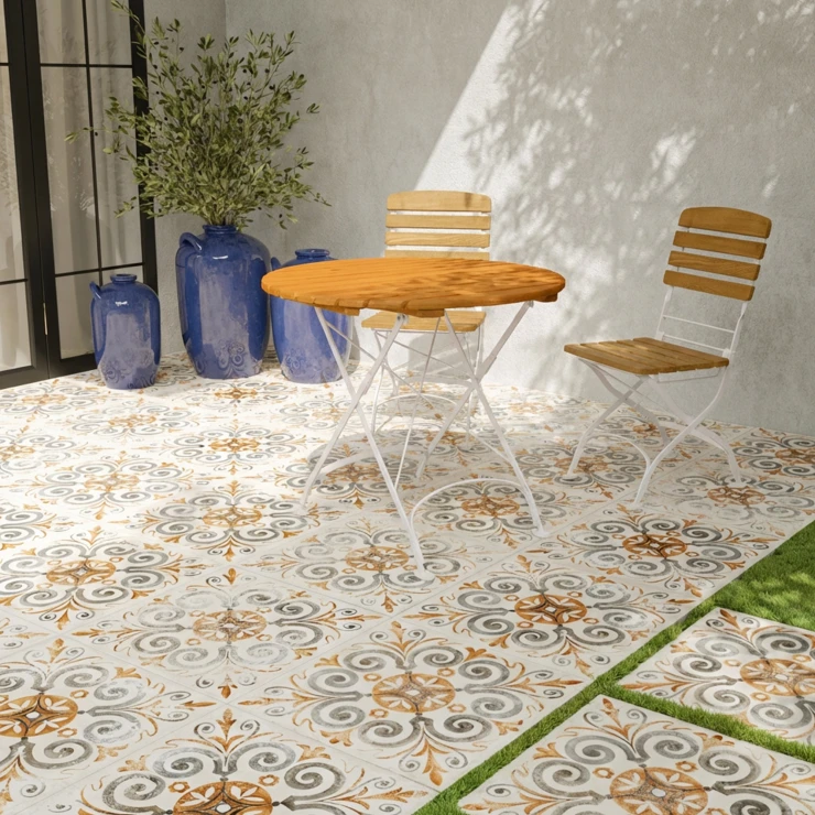 Udendørsbord Arvex Træ, Hvid Ø 110 cm