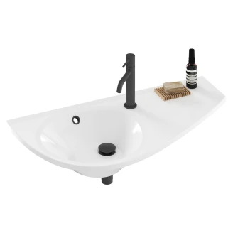 Ravak Håndvask <strong>Avocado</strong>  Højre Hvid Blank 85 cm
