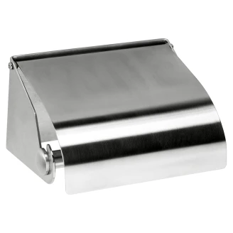 Toiletpapirholder med Låg Svartvita Krom Mat