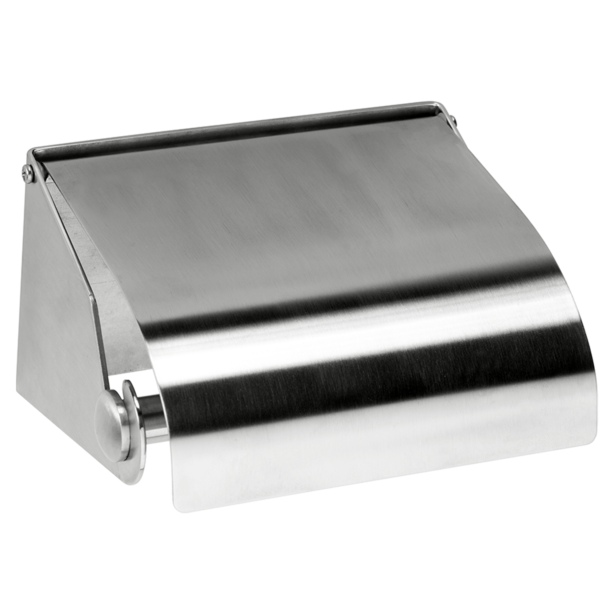Toiletpapirholder med Låg Svartvita Krom Mat