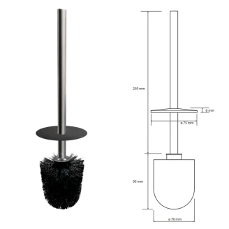 Reservebørste til Toiletbørste <strong>Civio</strong>  Krom Mat