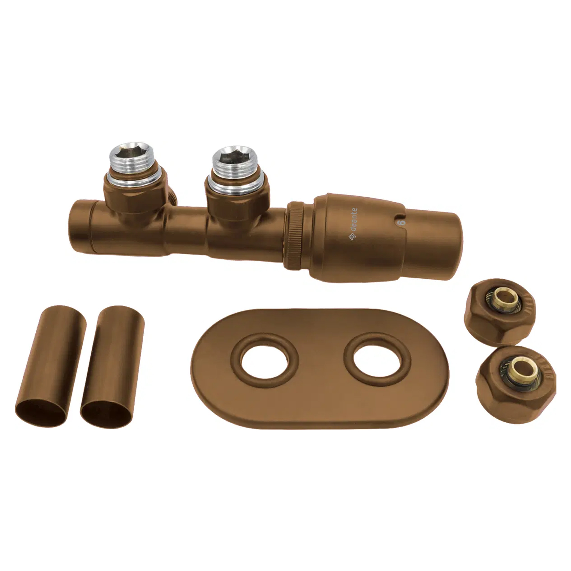 Termostatventil til Håndklædestang Silia Bronze Mat Højre