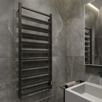 El Håndklædetørrer 288 W <strong>Silene</strong>  Sort Mat