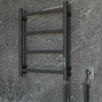 El Håndklædetørrer 45 W <strong>Solera</strong>  Sort Mat