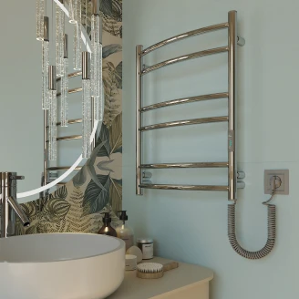 El Håndklædetørrer 84 W <strong>Solera</strong>  Krom Blank