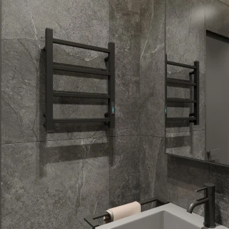 El Håndklædetørrer 45 W <strong>Silene</strong>  Sort Mat