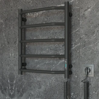 El Håndklædetørrer 45 W <strong>Spaia</strong>  Sort Mat