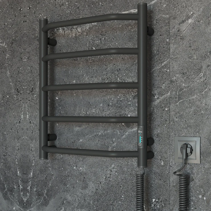 El Håndklædetørrer 45 W Spaia Sort Mat