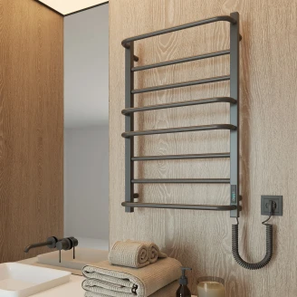 El Håndklædetørrer 158 W <strong>Valente</strong>  Sort Mat