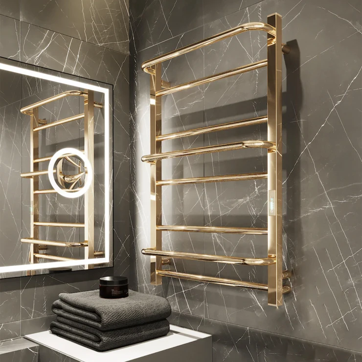 El Håndklædetørrer 133 W Raila Guld Blank