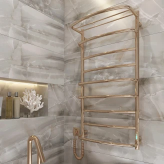 El Håndklædetørrer med Hylde 168 W <strong>Valente</strong>  Guld Blank