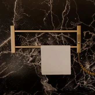 El Håndklædetørrer til Køkken 35 W <strong>Solera</strong>  Guld Blank