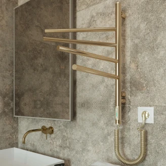 Roterbar El Håndklædetørrer 45 W <strong>Balnea</strong>  Guld Blank