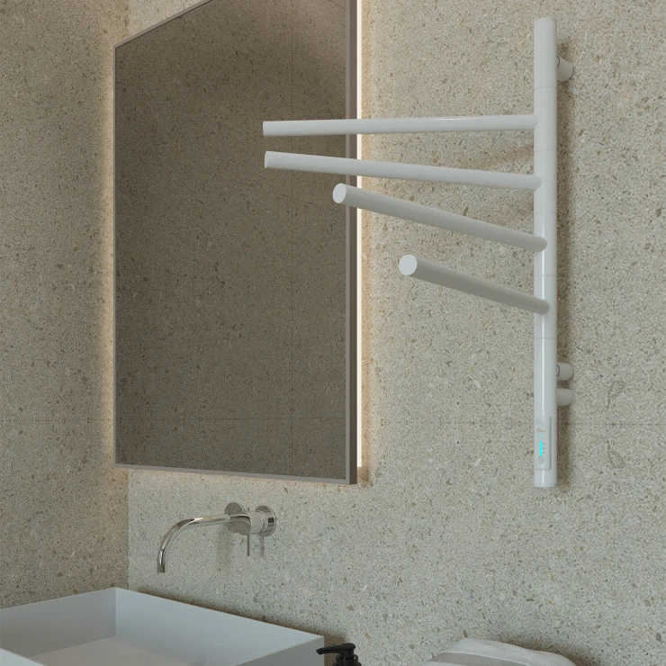 Roterbar El Håndklædetørrer 57 W Balnea Hvid Mat