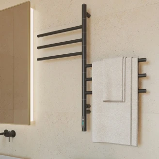 Roterbar El Håndklædetørrer 78 W <strong>Balnea</strong>  Sort Mat