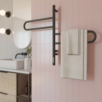 Roterbar El Håndklædetørrer 53 W <strong>Morae</strong>  Sort Mat