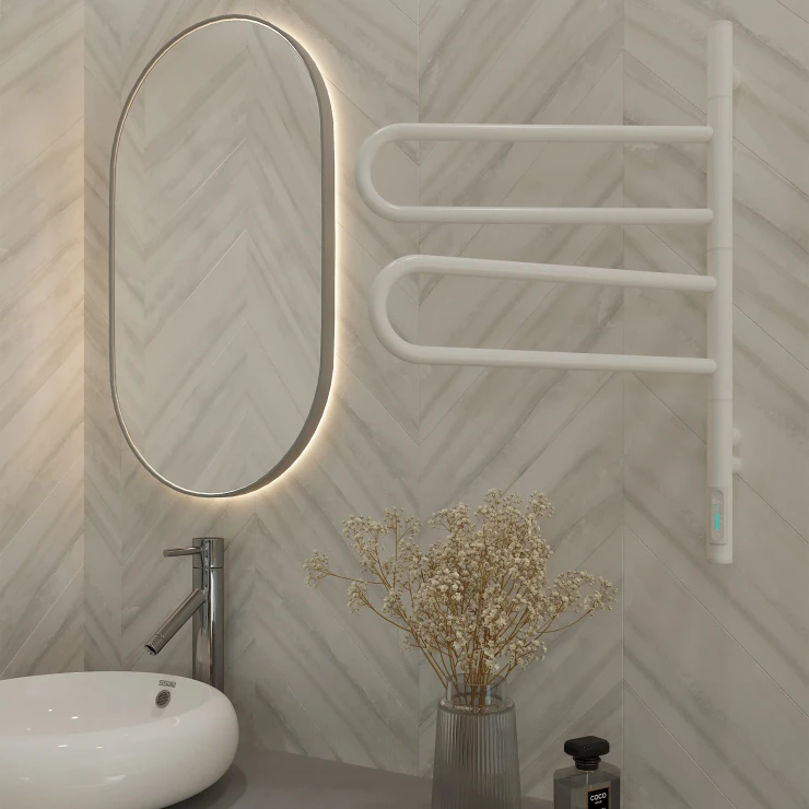 Roterbar El Håndklædetørrer 53 W Morae Hvid Mat