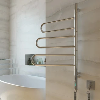 Roterbar El Håndklædetørrer 78 W <strong>Morae</strong>  Krom Blank