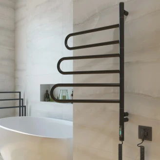 Roterbar El Håndklædetørrer 90 W <strong>Morae</strong>  Sort Mat