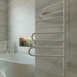 Roterbar El Håndklædetørrer 125 W <strong>Morae</strong>  Hvid Mat