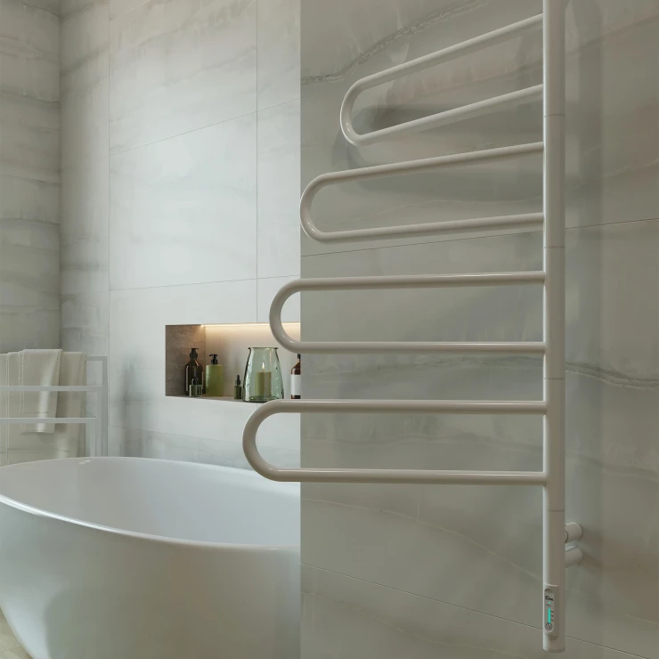 Roterbar El Håndklædetørrer 125 W Morae Hvid Mat