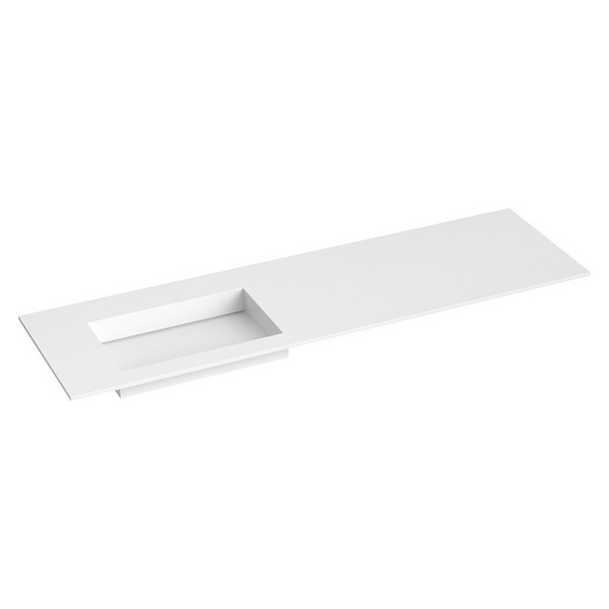 Håndvask Corian N Venstre Hvid Mat 160 cm