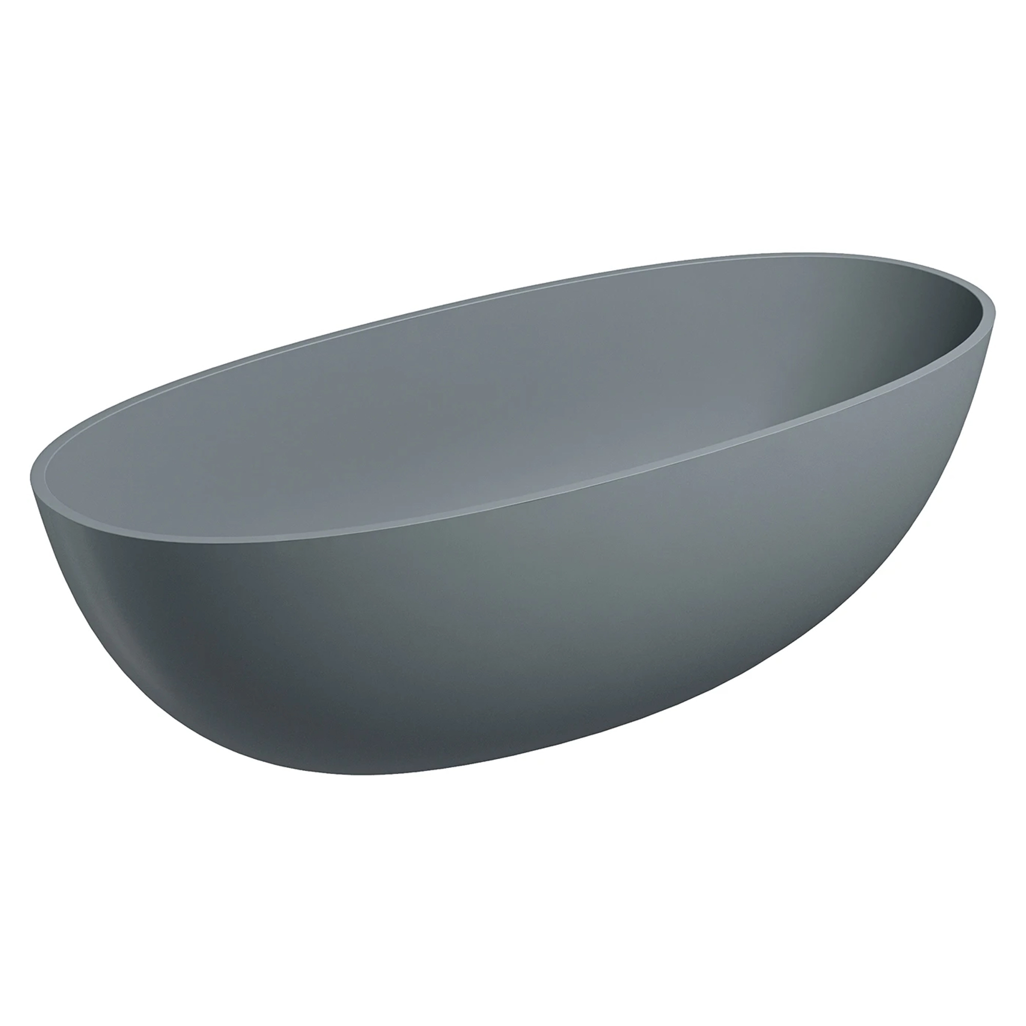 Omnires Badekar Shell M+ Askgrå Mat 175x75 cm