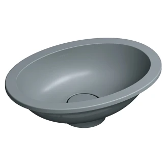 Omnires Håndvask <strong>Shell M+</strong>  Askgrå Mat 38x25 cm