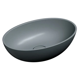 Omnires Håndvask <strong>Shell M+</strong>  Askgrå Mat 50x32 cm