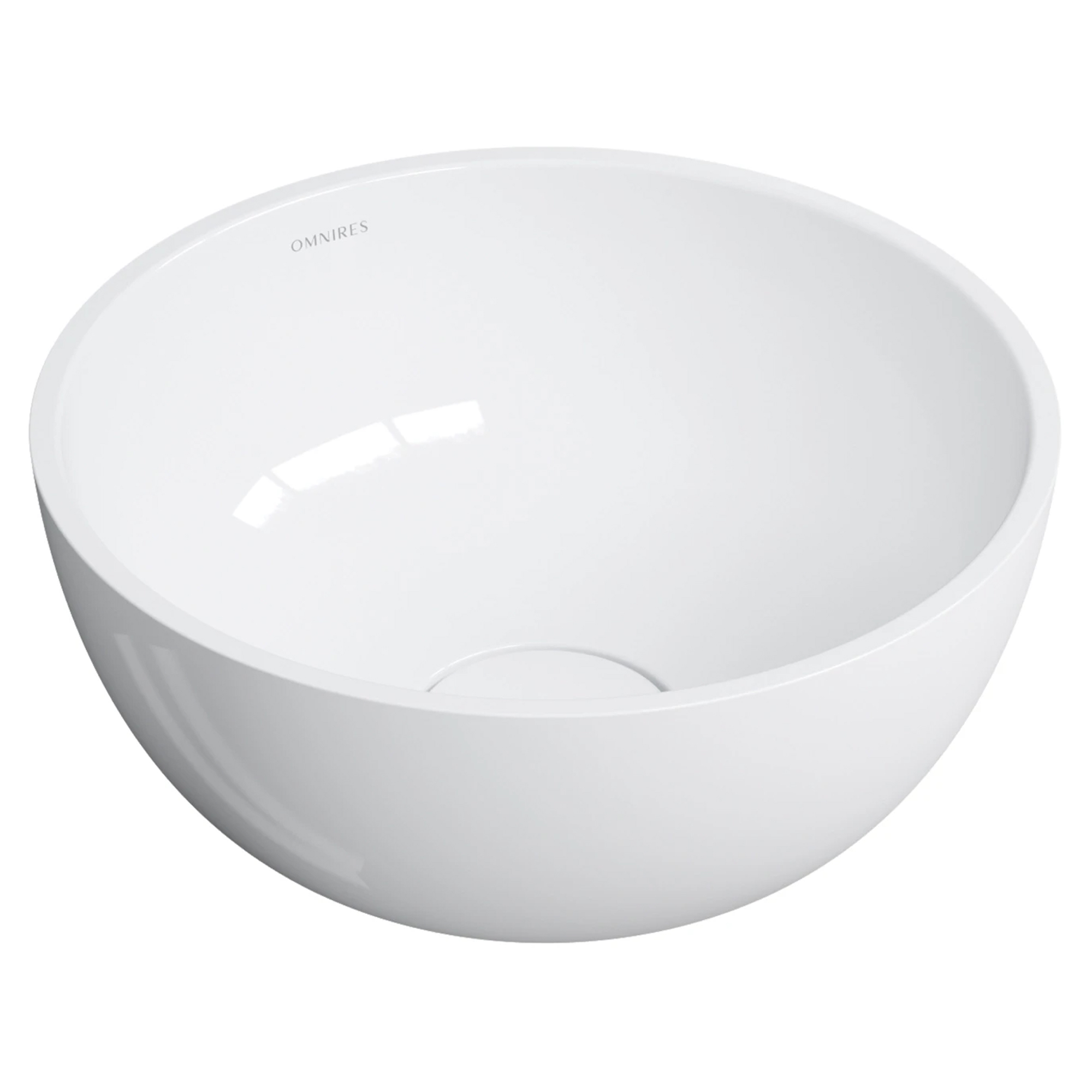 Omnires Håndvask Shell M+ Hvid Blank 35 cm