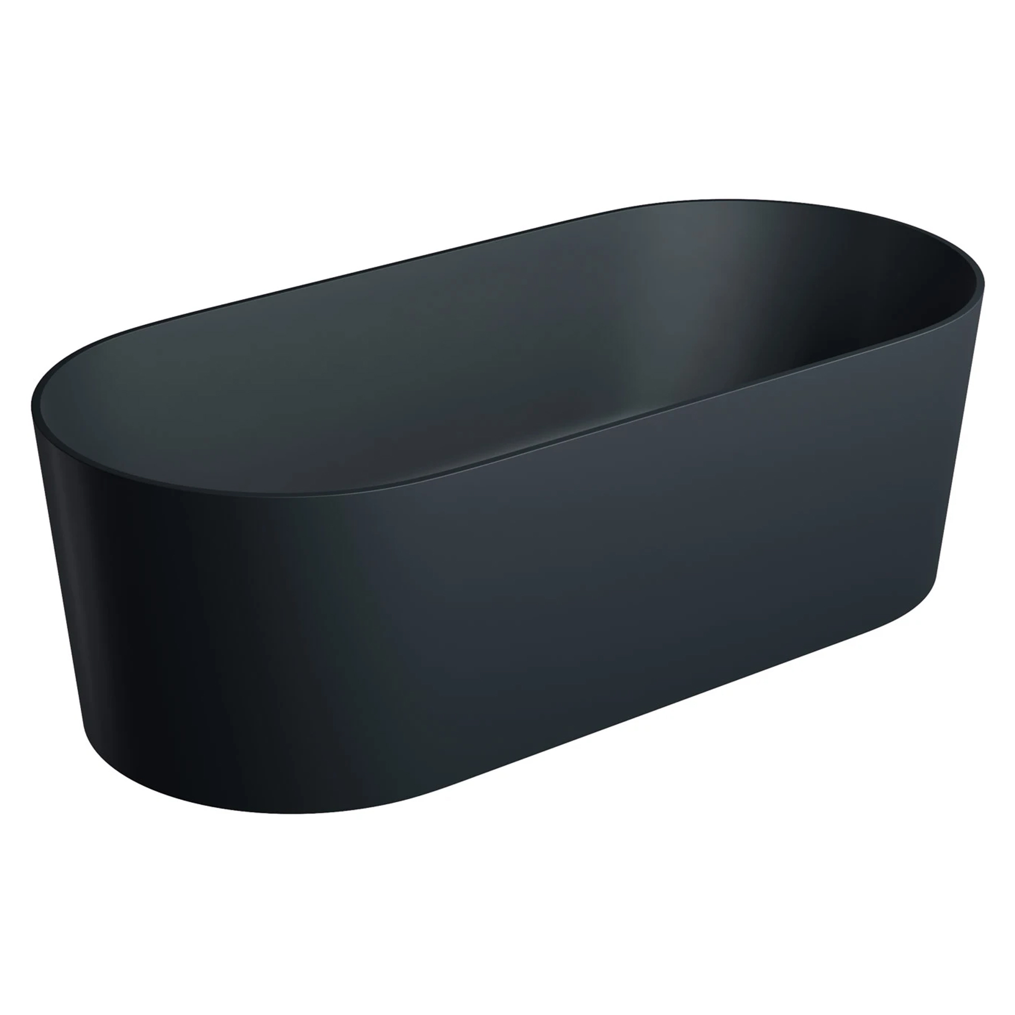 Omnires Badekar Ovo M+ Sort Lava Mat 160x75 cm