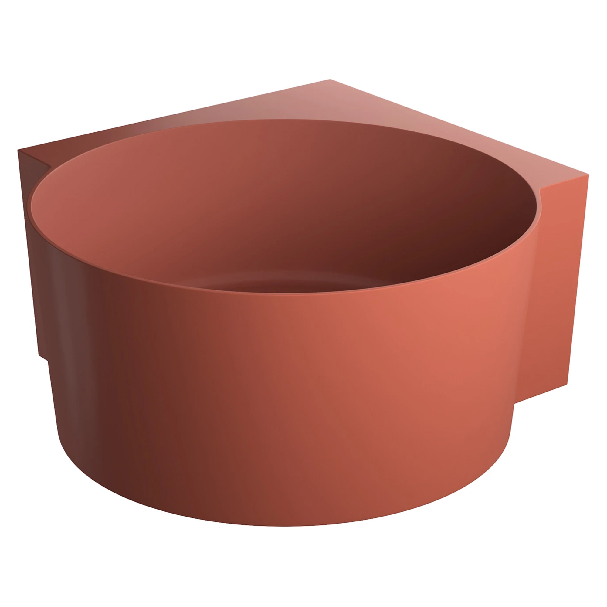 Omnires Badekar Ovo M+ Terrakotta Mat 120x120 cm