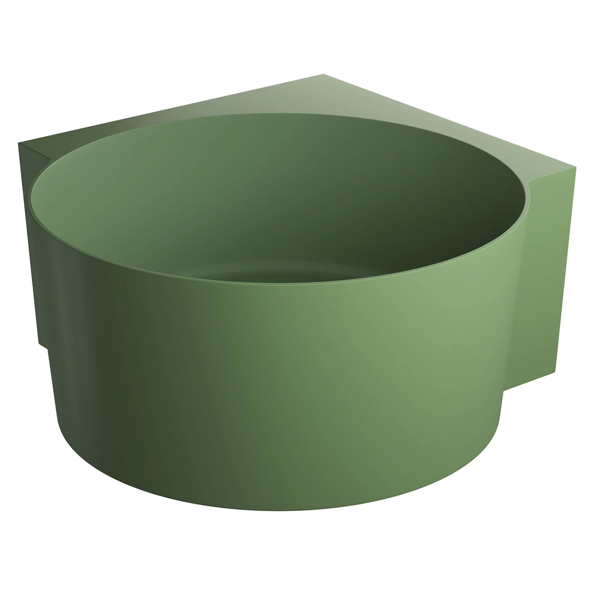 Omnires Badekar Ovo M+ Oliven Mat 120x120 cm