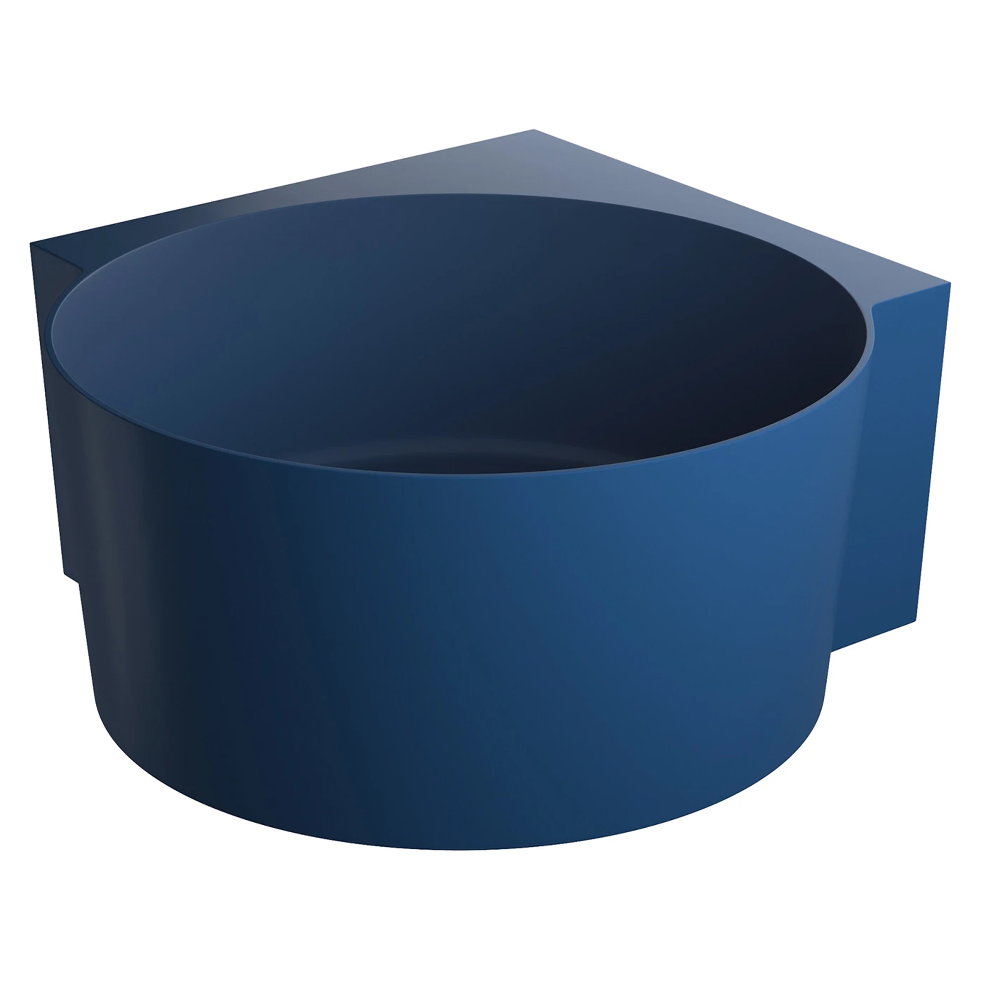 Omnires Badekar Ovo M+ Midnatsblå Mat 120x120 cm