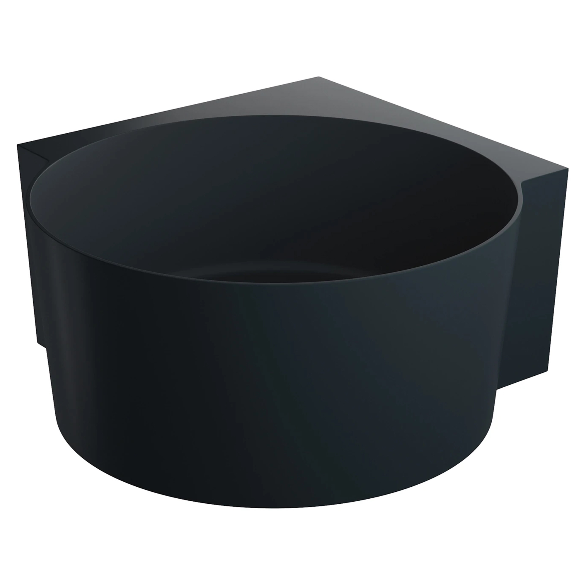 Omnires Badekar Ovo M+ Sort Lava Mat 120x120 cm