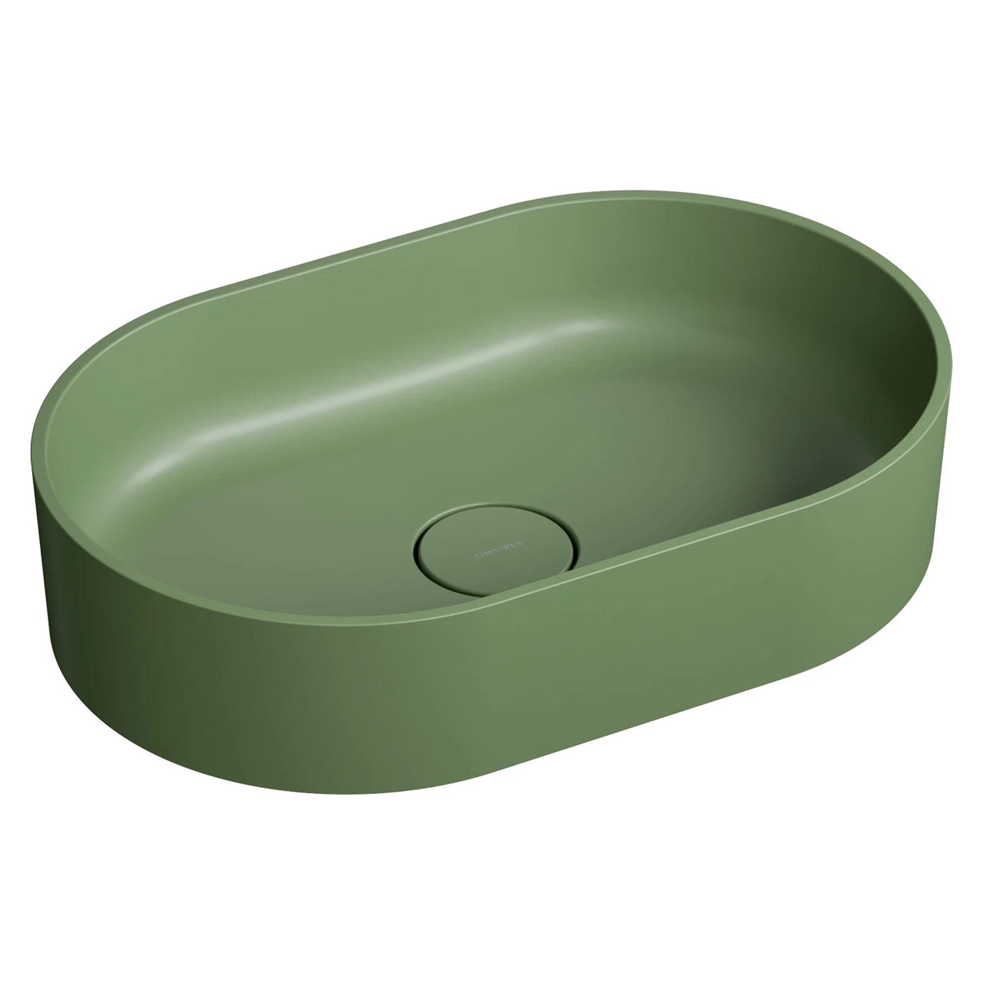 Omnires Håndvask Ovo M+ Oliven Mat 55x36 cm