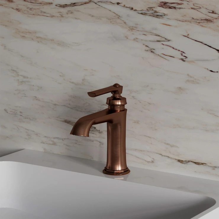 Omnires Håndvaskarmatur Armance Børstet Antik Kobber Mat