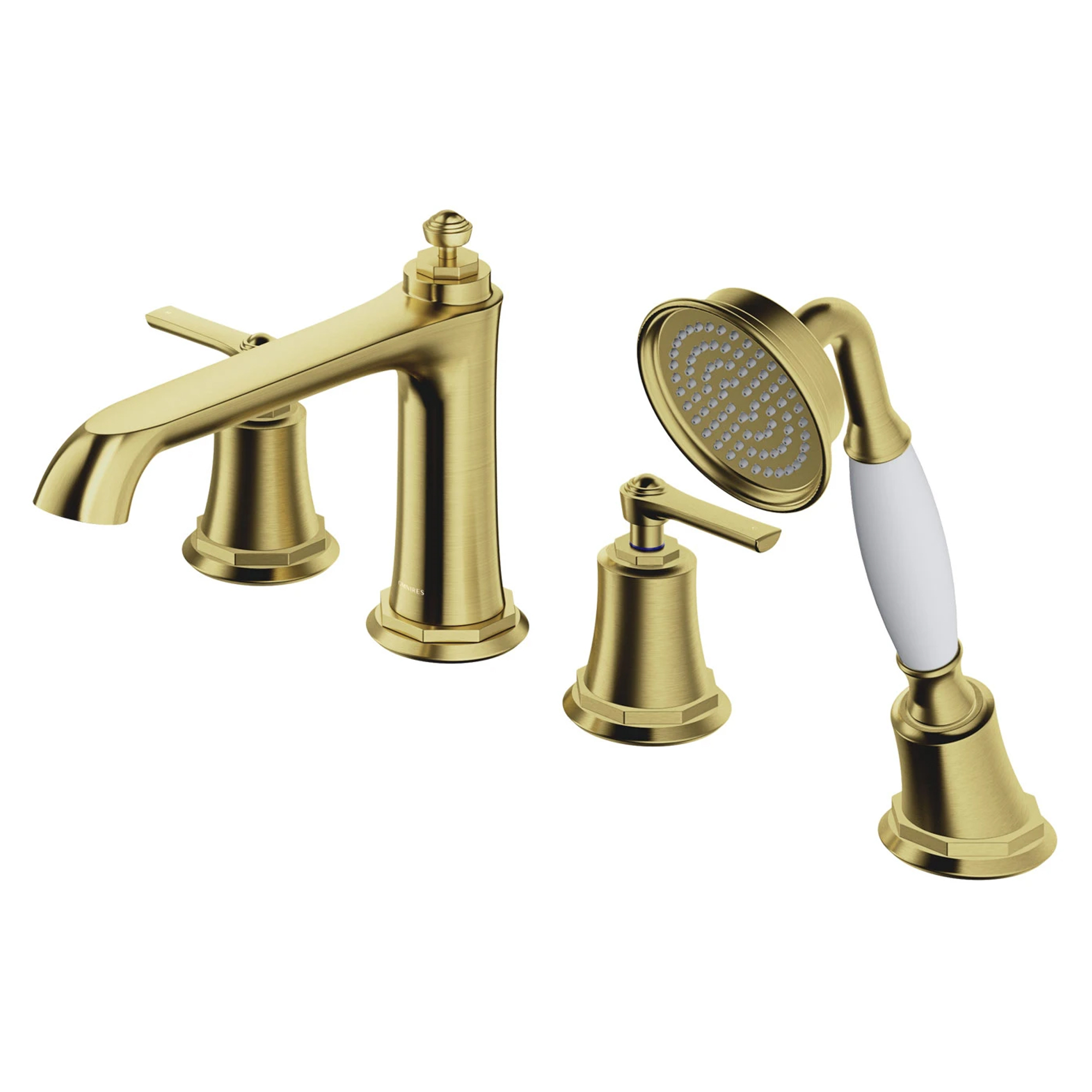 Omnires Karkantarmatur Armance 4-huls Børstet Messing Mat