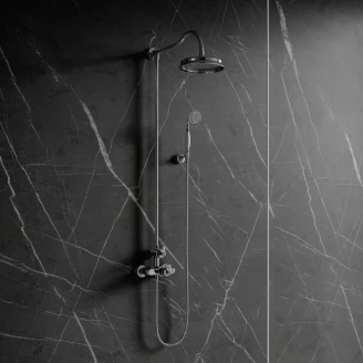 Omnires Brusesæt <strong>Armance</strong>  Krom Blank med Termostat