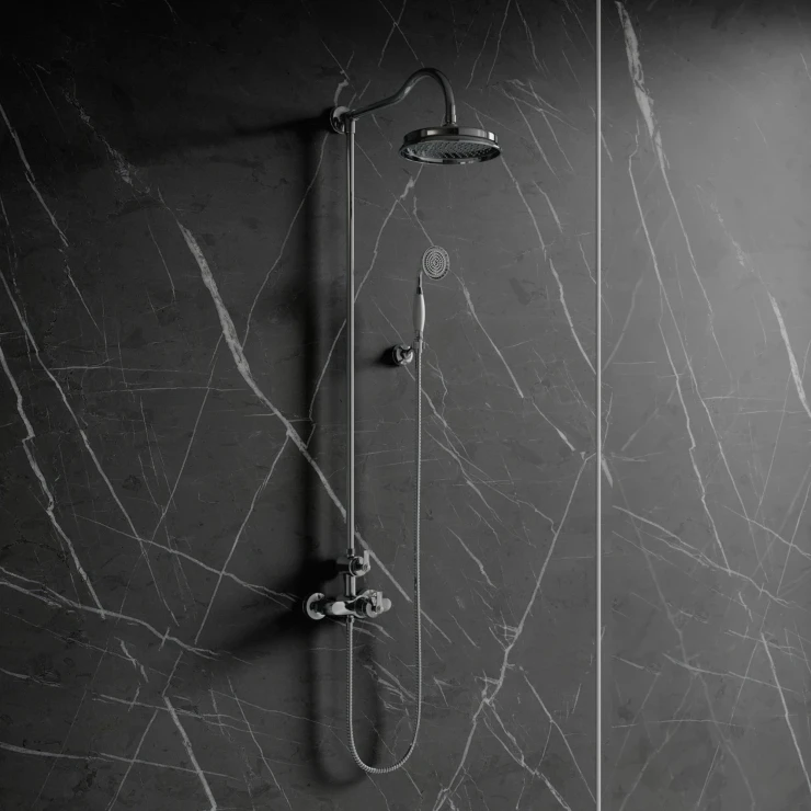 Omnires Brusesæt Armance Krom Blank med Termostat