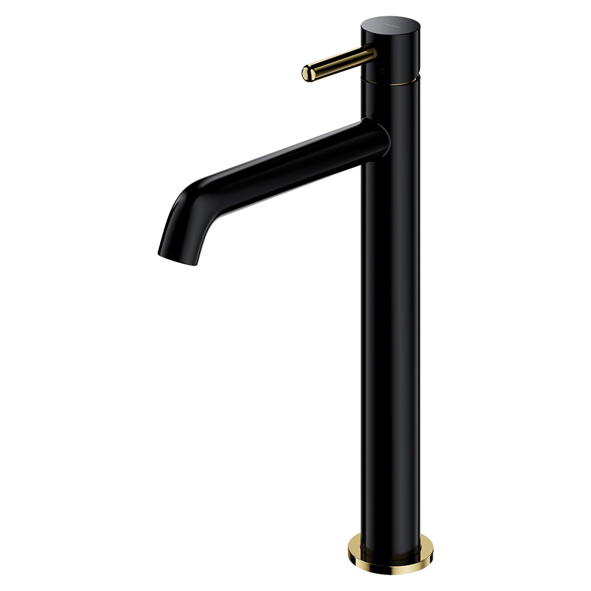 Omnires Håndvaskarmatur Høj Y Sort-Guld Mat