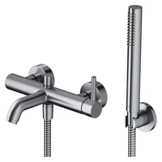 Omnires Badekarsarmatur med Brusesæt <strong>Y</strong>  Nikkel Mat