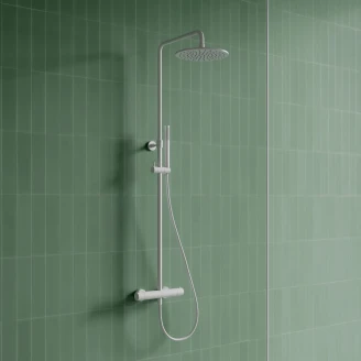 Omnires Brusesæt <strong>Y</strong>  Hvid Mat med Termostat