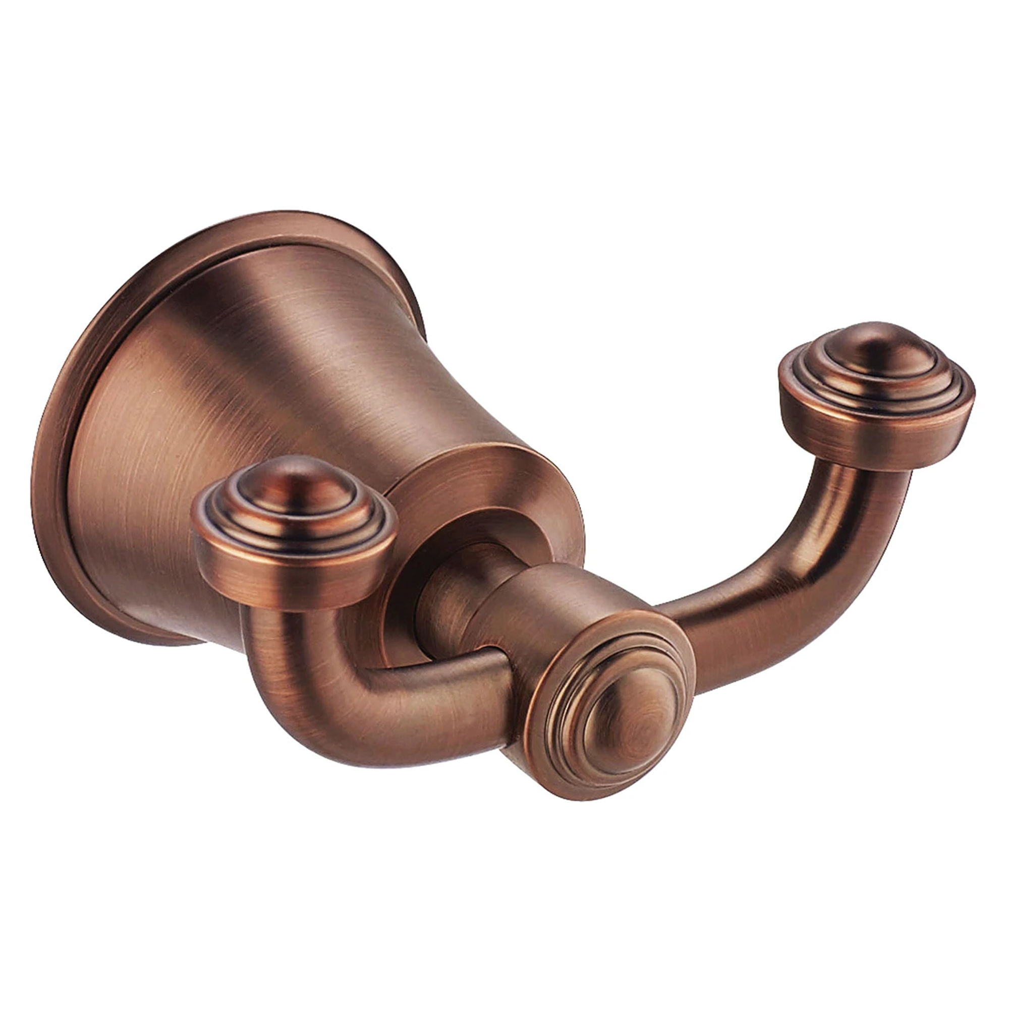 Omnires Dobbelt Vægkroge Art Line Børstet Antik Kobber Mat